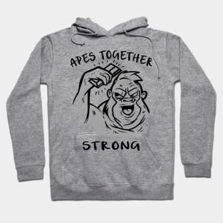 Apes Together Strong Gme Amc Ape Gorilla To the moon Hoodie